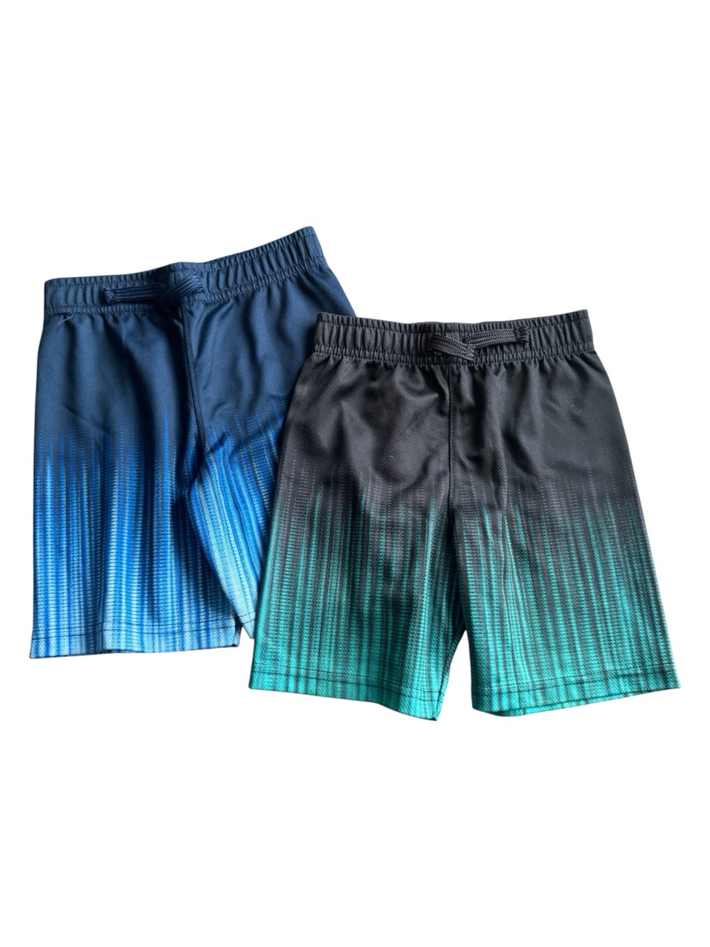 Garanimals Boys 2-Pack Athletic Shorts Blue Black Ombre Size 4T
